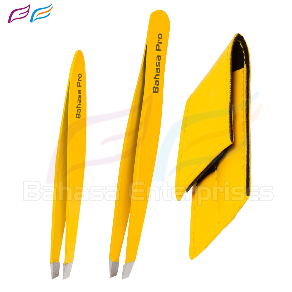 Yellow tweezers Set with Pouch